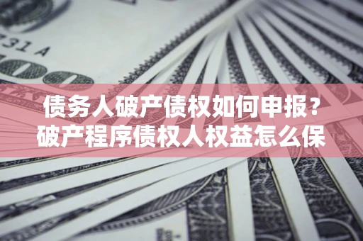 北京债务人破产债权如何申报？破产程序债权人权益怎么保障？