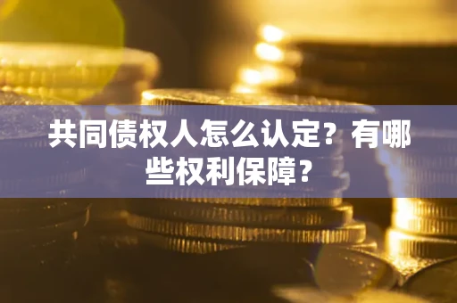 北京共同债权人怎么认定？有哪些权利保障？