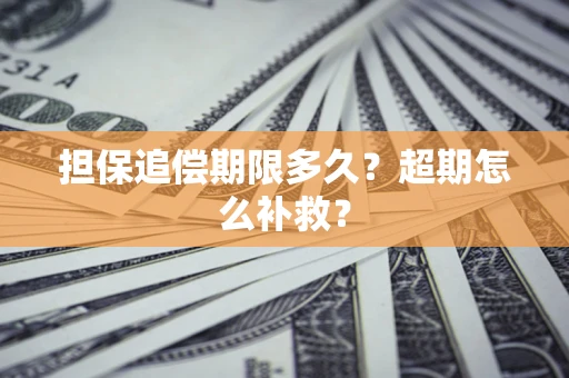 北京担保追偿期限多久？超期怎么补救？