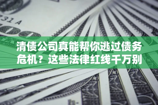 北京清债公司真能帮你逃过债务危机？这些法律红线千万别踩