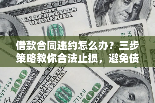 北京借款合同违约怎么办？三步策略教你合法止损，避免债务危机升级